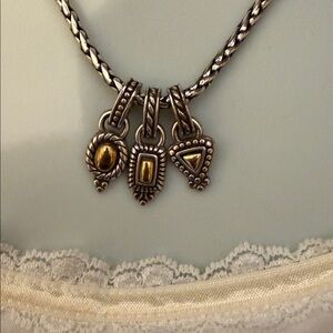 Brighton Silver and Gold Pendant Necklace 140